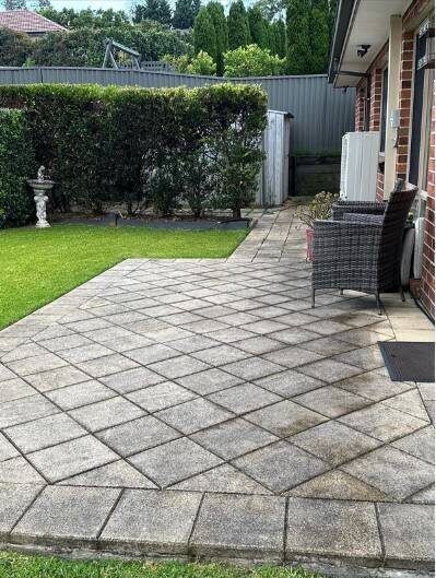 Sydney patio pressure washing before and after Sydney patio pressure washing before and after